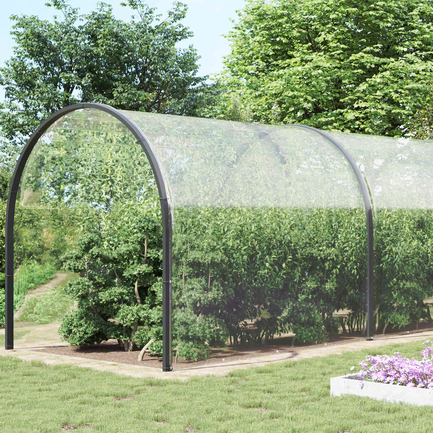 Növényfedező Átlátszó 8 x 8 m PVC