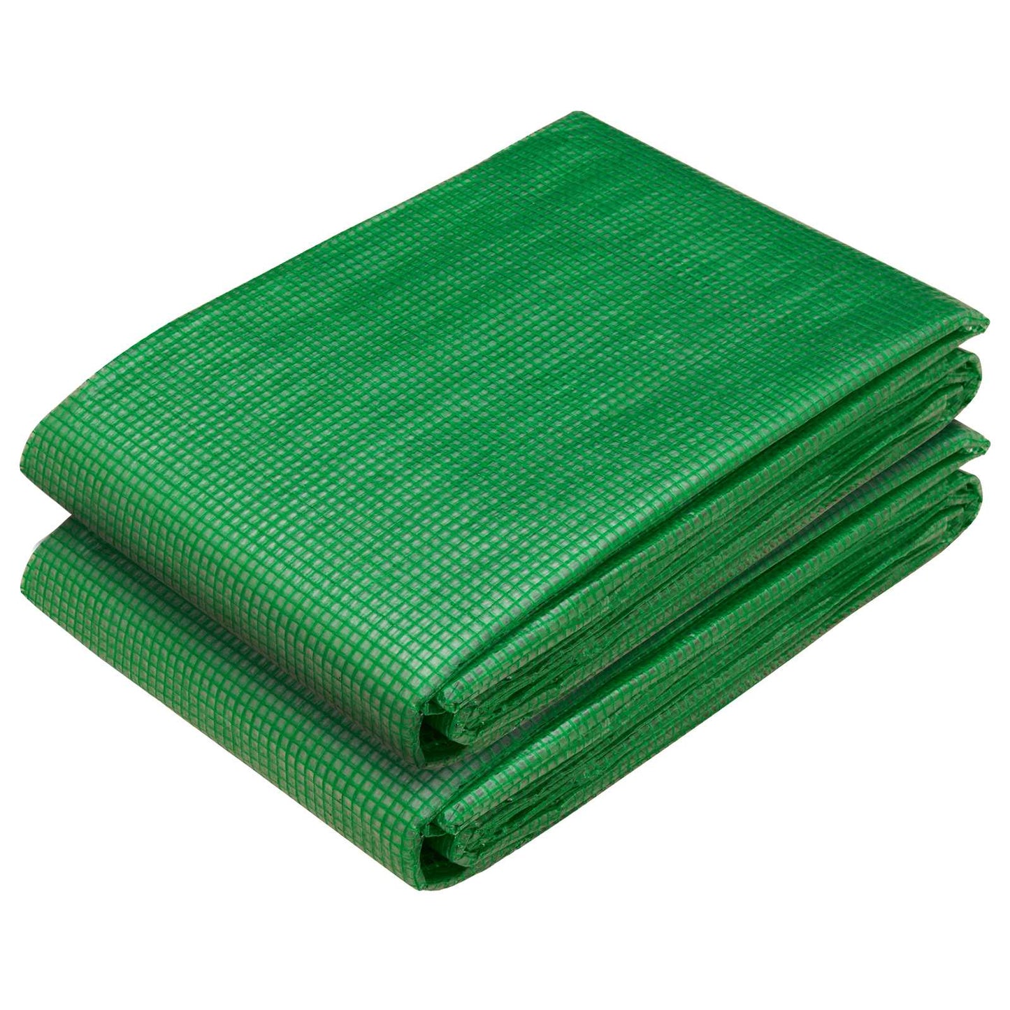 Ponyva fémfülekkel 2 db Zöld 2 x 6 m 260 gsm PE