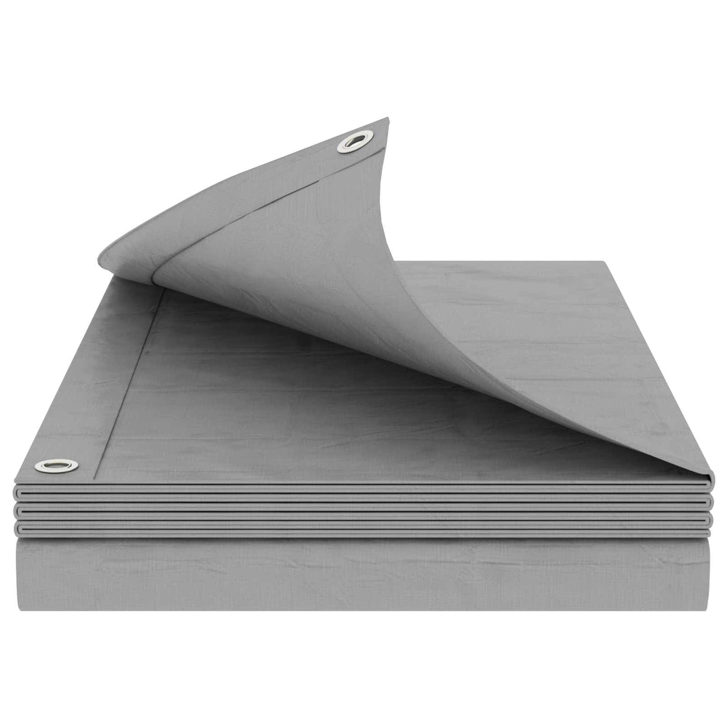 Ponyva fémfülekkel Világosszürke 3 x 5 m 90 gsm PE