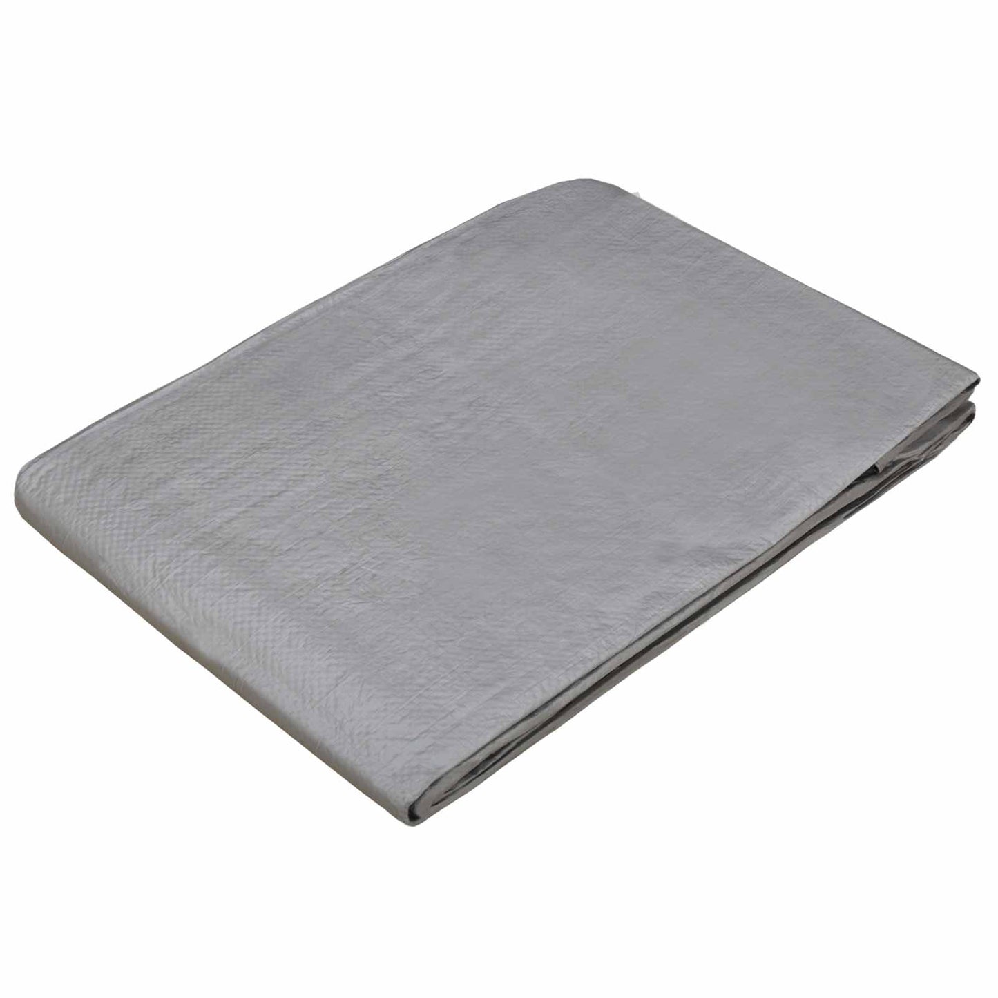 Ponyva fémfülekkel Világosszürke 8 x 12 m 90 gsm PE