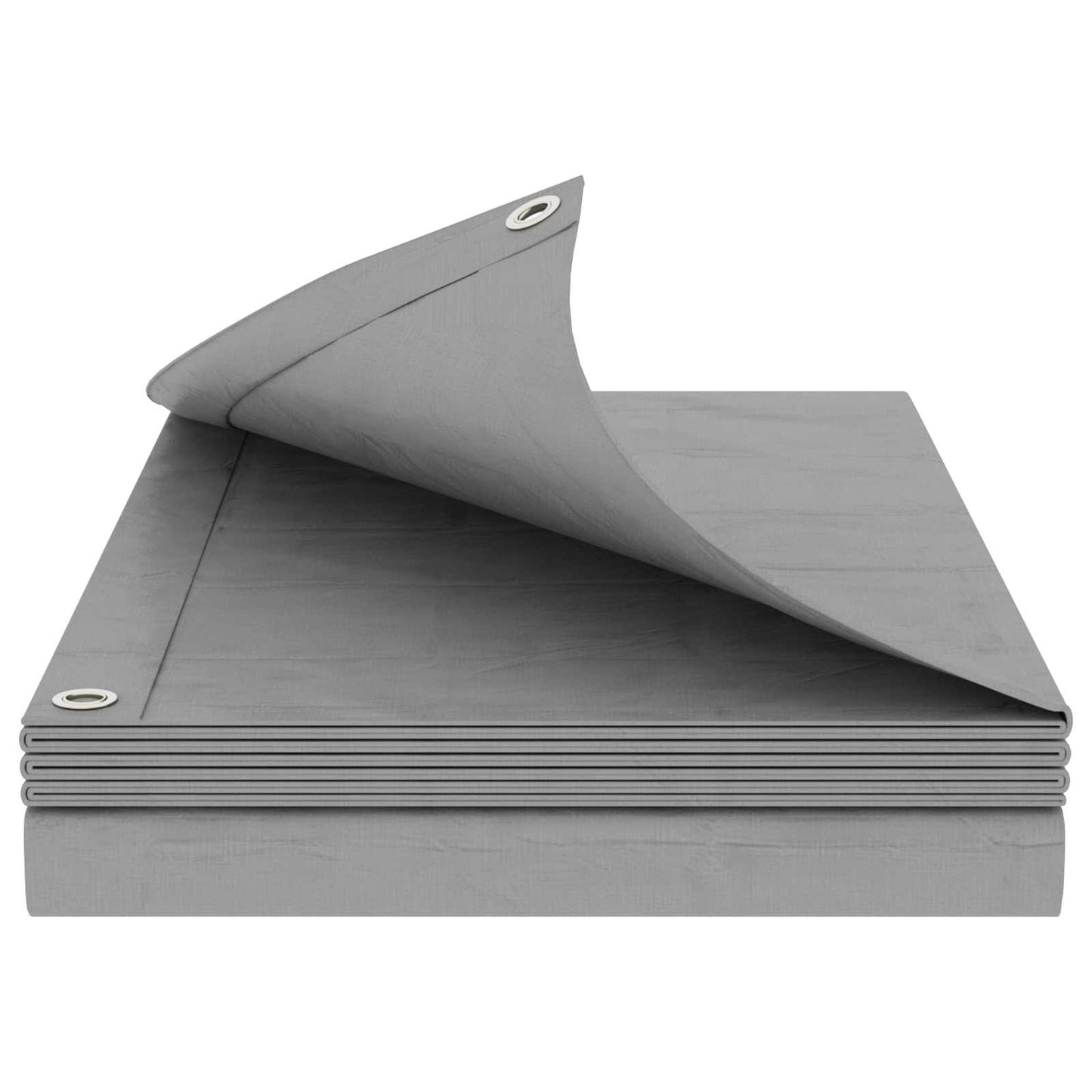Ponyva fémfülekkel Világosszürke 3 x 3 m 180 gsm PE