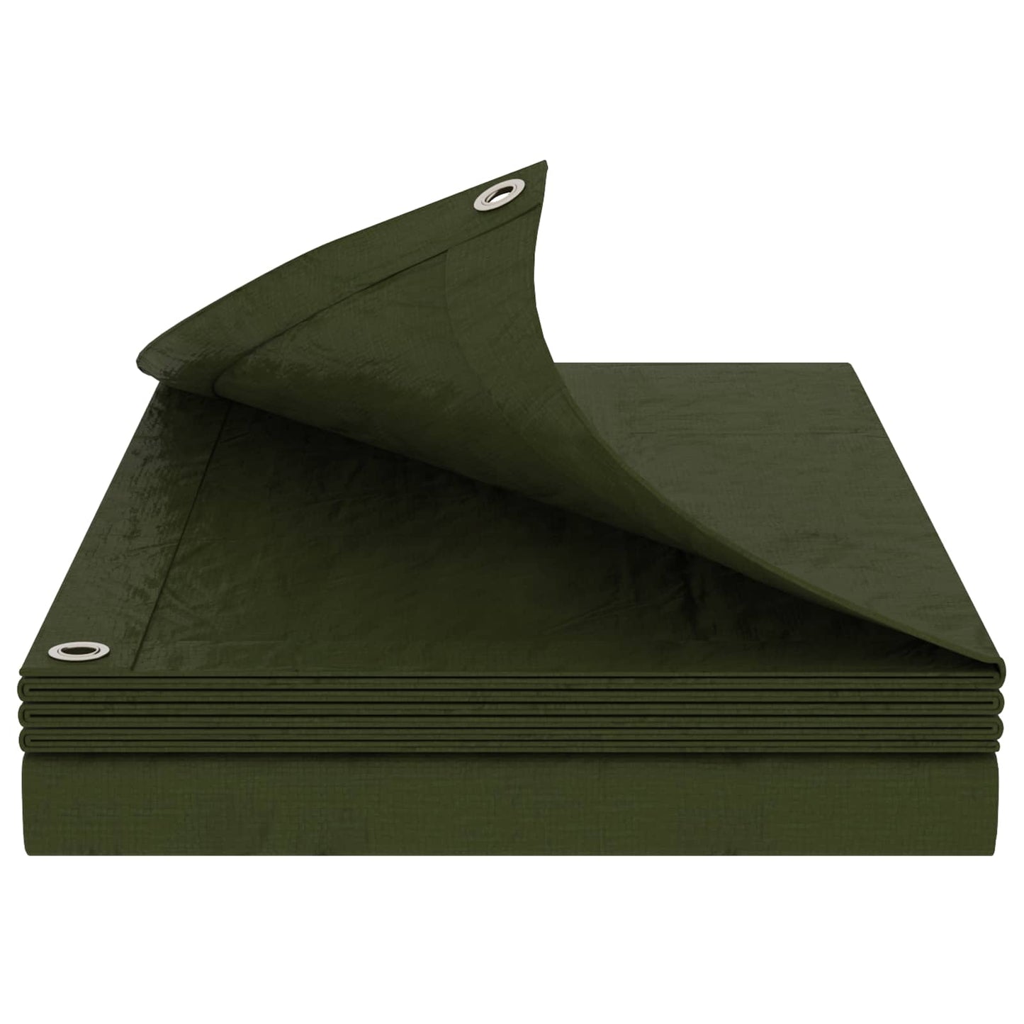 Ponyva fémfülekkel Zöld 6 x 8 m 260 gsm PE