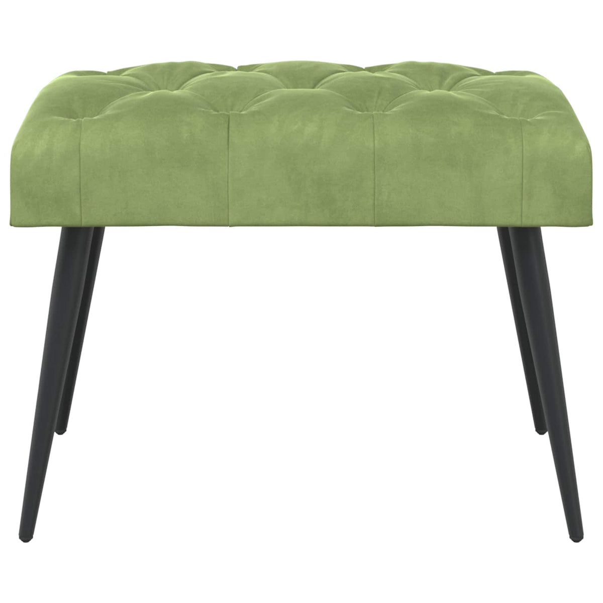 Gombos varrású pad Világos zöld 60 x 40 x 45 cm Bársony