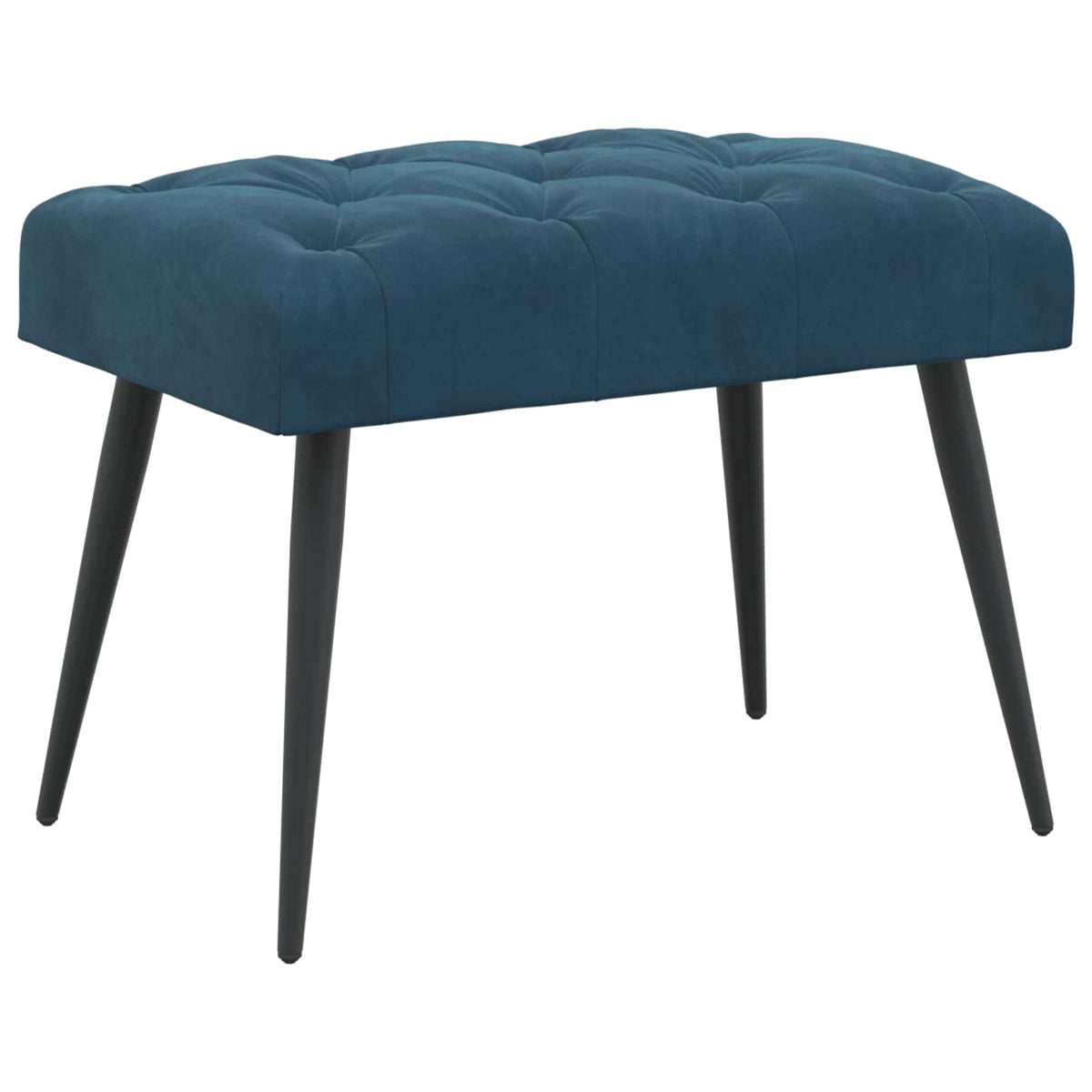 Gombos varrású pad Kék 60 x 40 x 45 cm Bársony