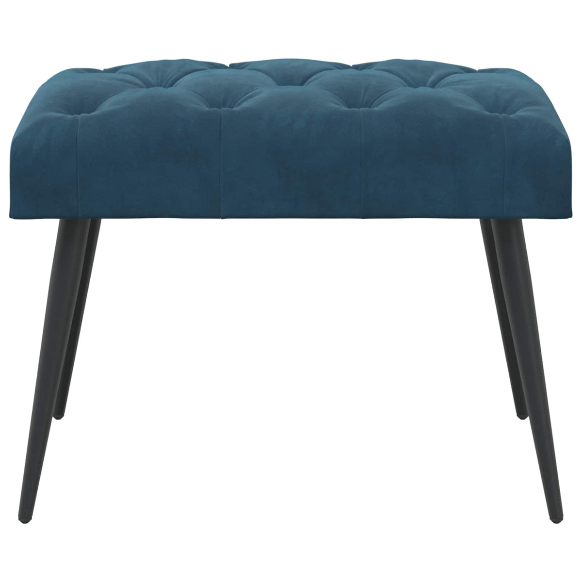 Gombos varrású pad Kék 60 x 40 x 45 cm Bársony