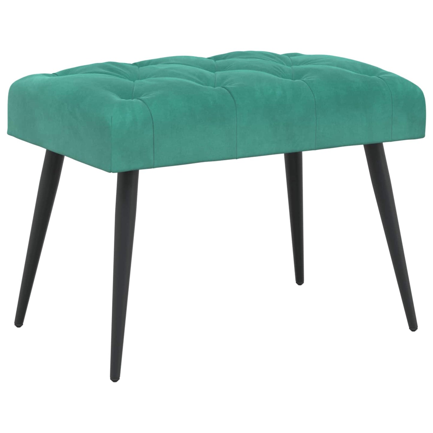 Gombos varrású pad Türkiz 60 x 40 x 45 cm Bársony