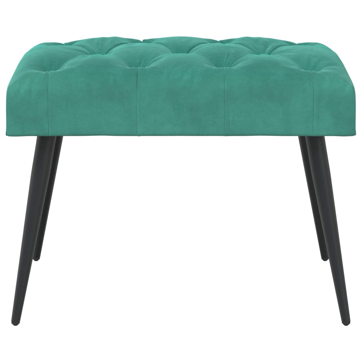 Gombos varrású pad Türkiz 60 x 40 x 45 cm Bársony