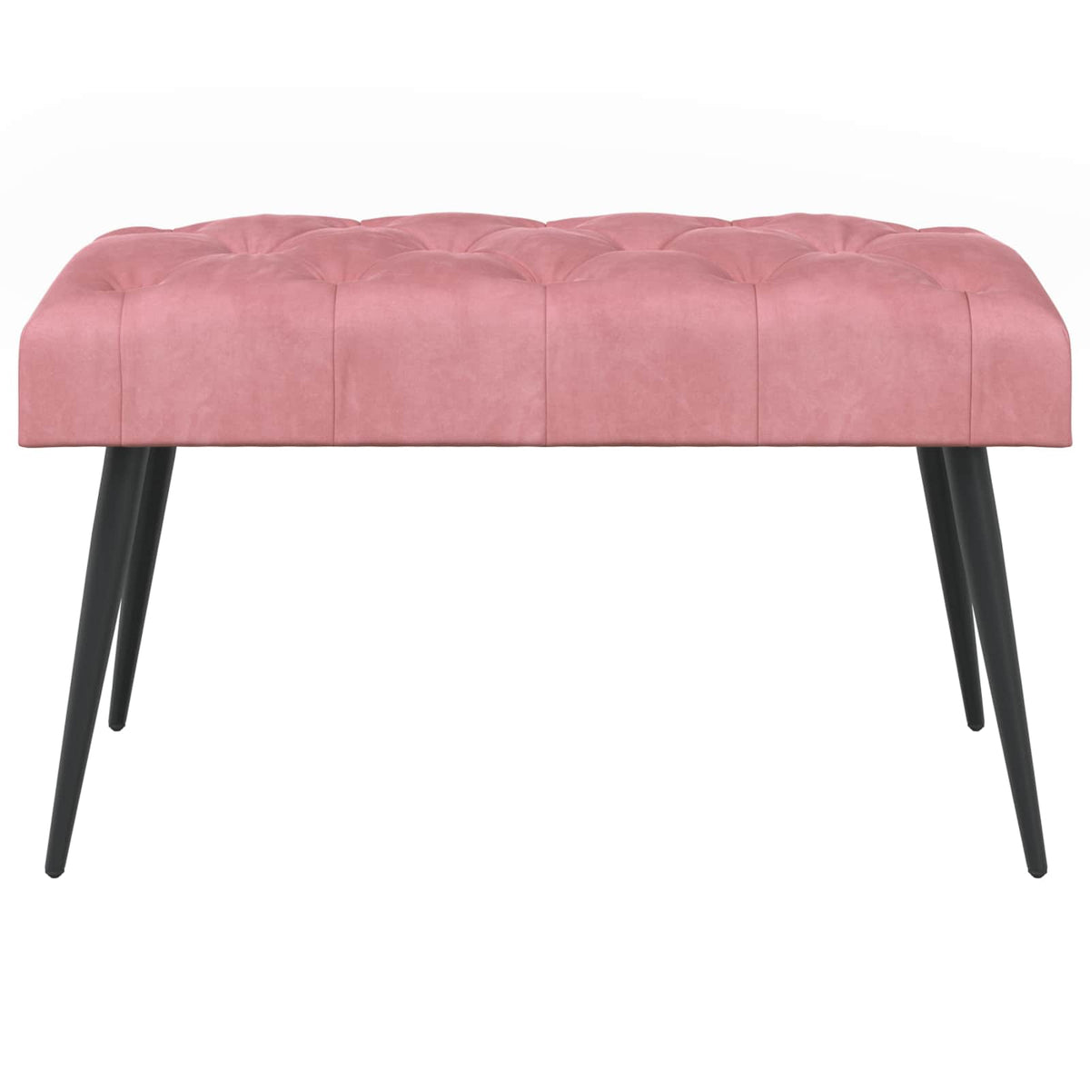 Gombos varrású pad Rózsaszín 80 x 40 x 46 cm Bársony