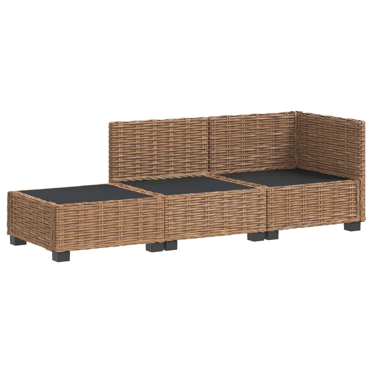 3 db Rattan társalgó szett párnákkal GENDT Természetes Rátta