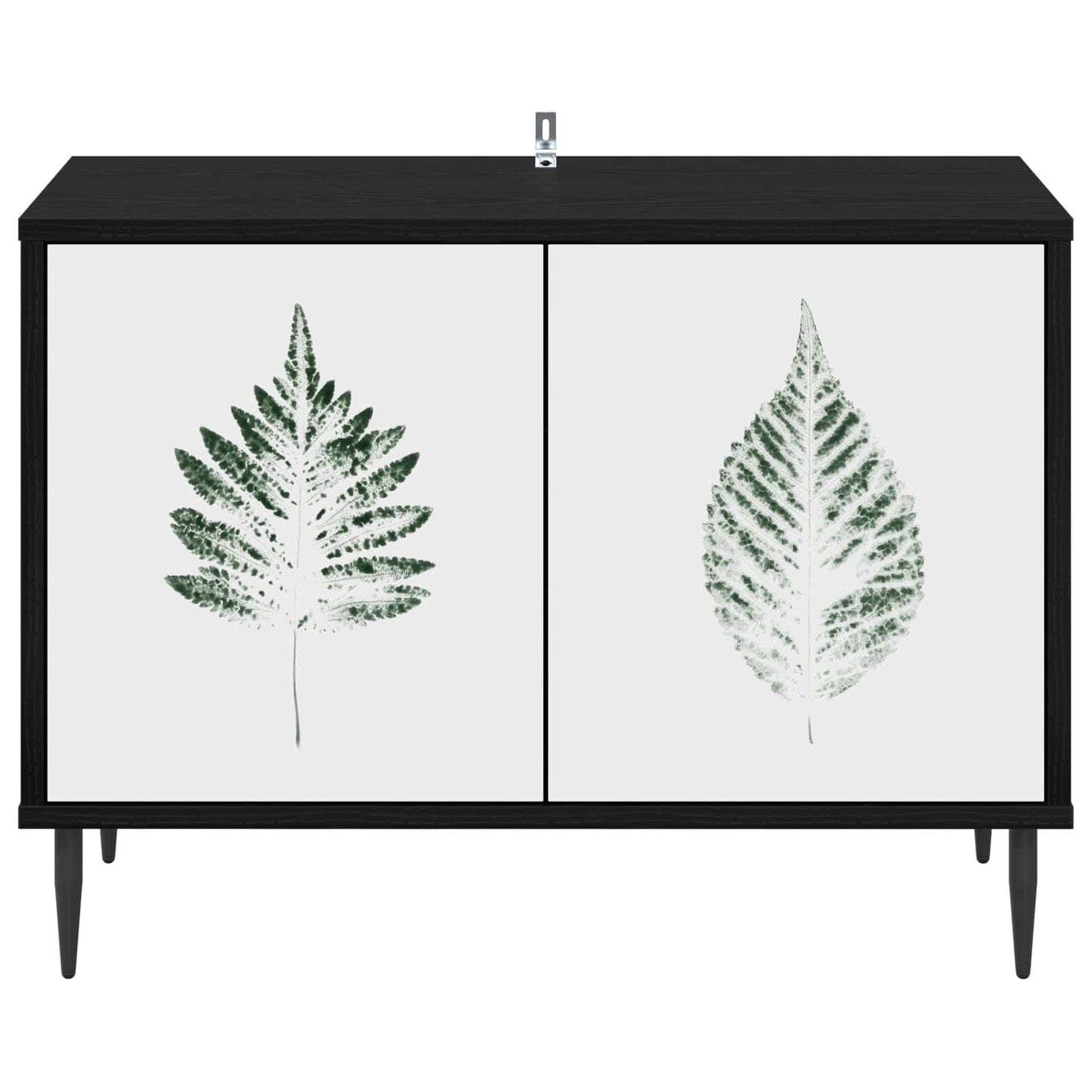 TV szekrény HANAU 69 x 33 x 50,5 cm Fekete Tölgy Szerelt Fa