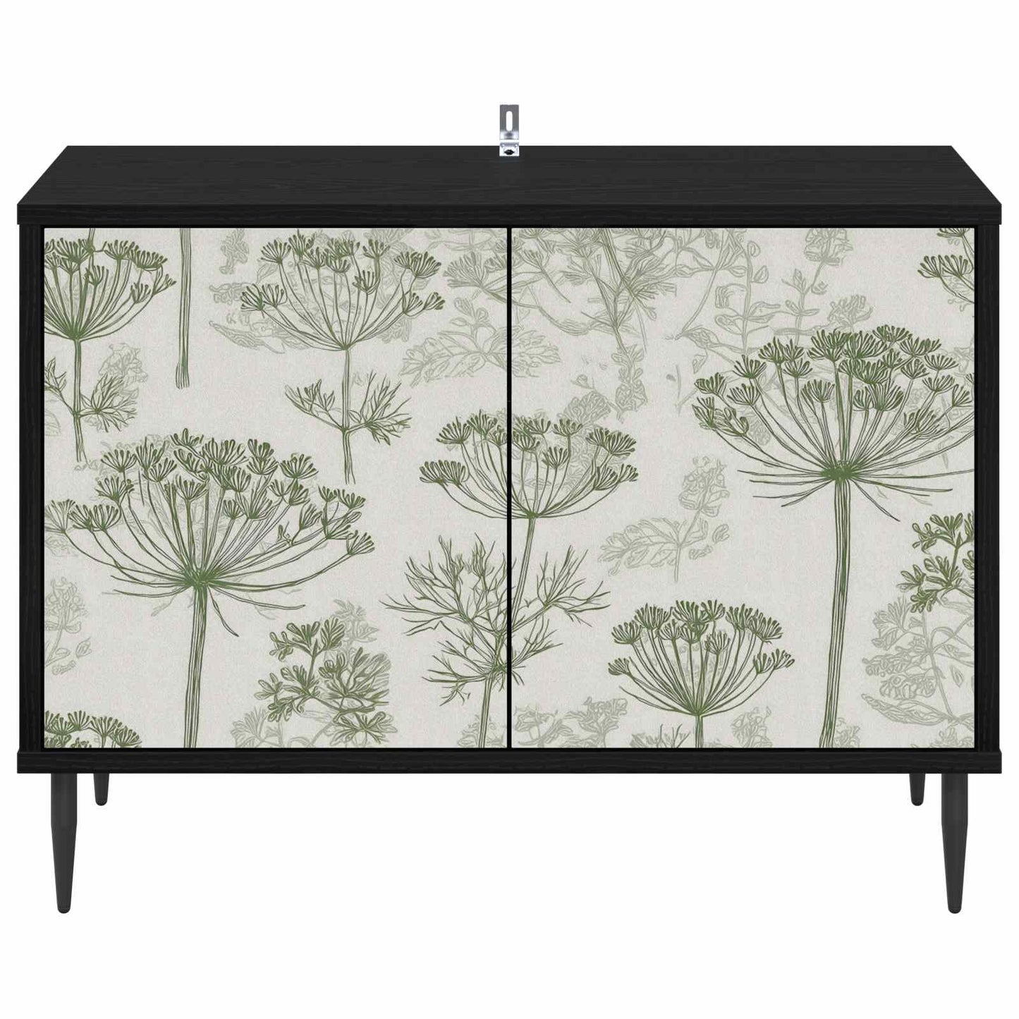 TV szekrény GOTHA 69 x 33 x 50,5 cm Fekete Tölgy Szerelt Fa
