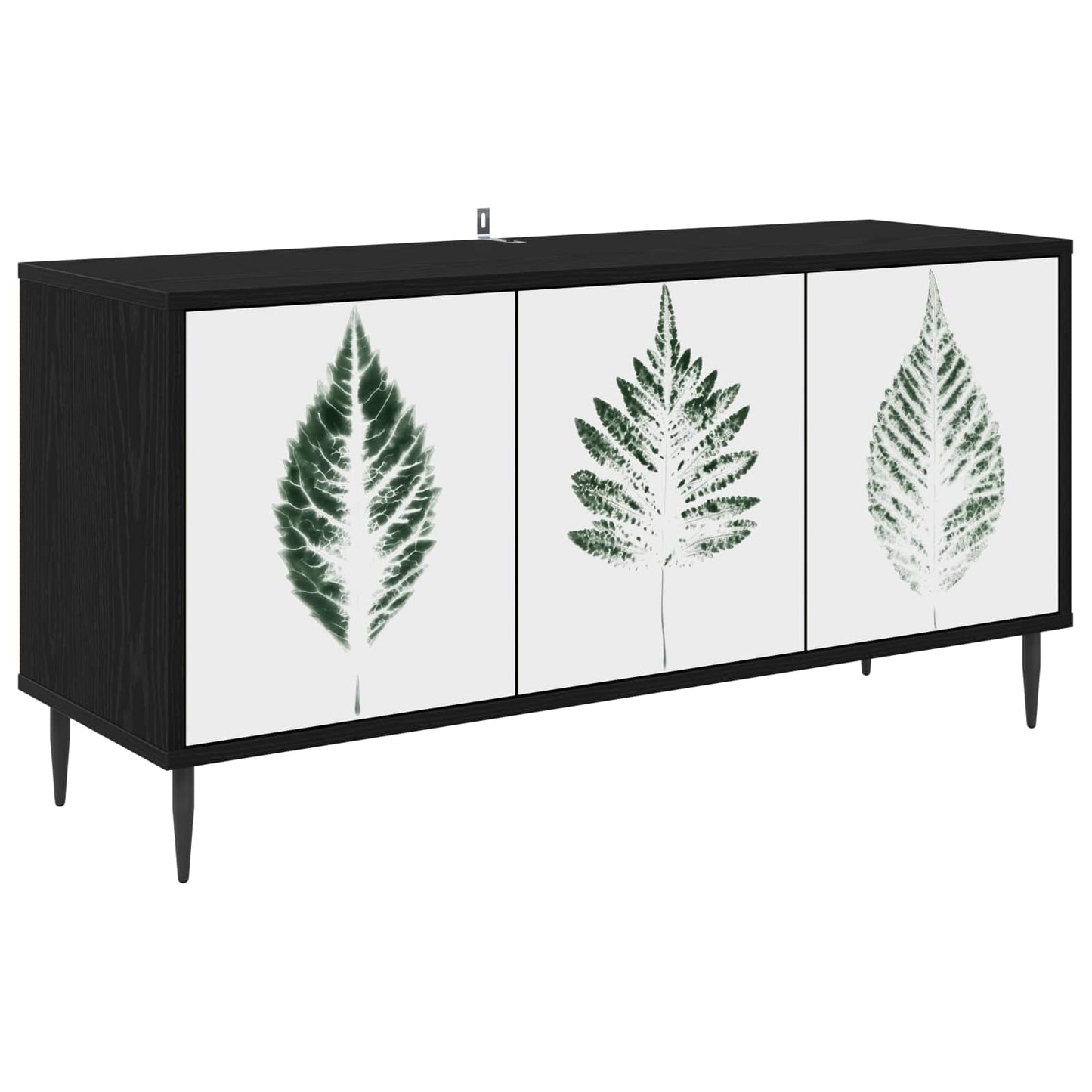 TV szekrény HANAU 102 x 33 x 51 cm Fekete Tölgy Szerelt Fa