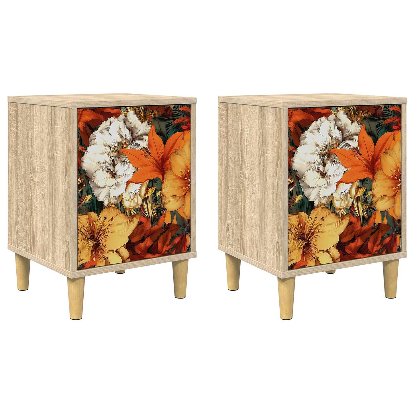 Éjjeliszekrény GENNEP 2 db Sonoma Tölgy 36 x 33 x 50 cm