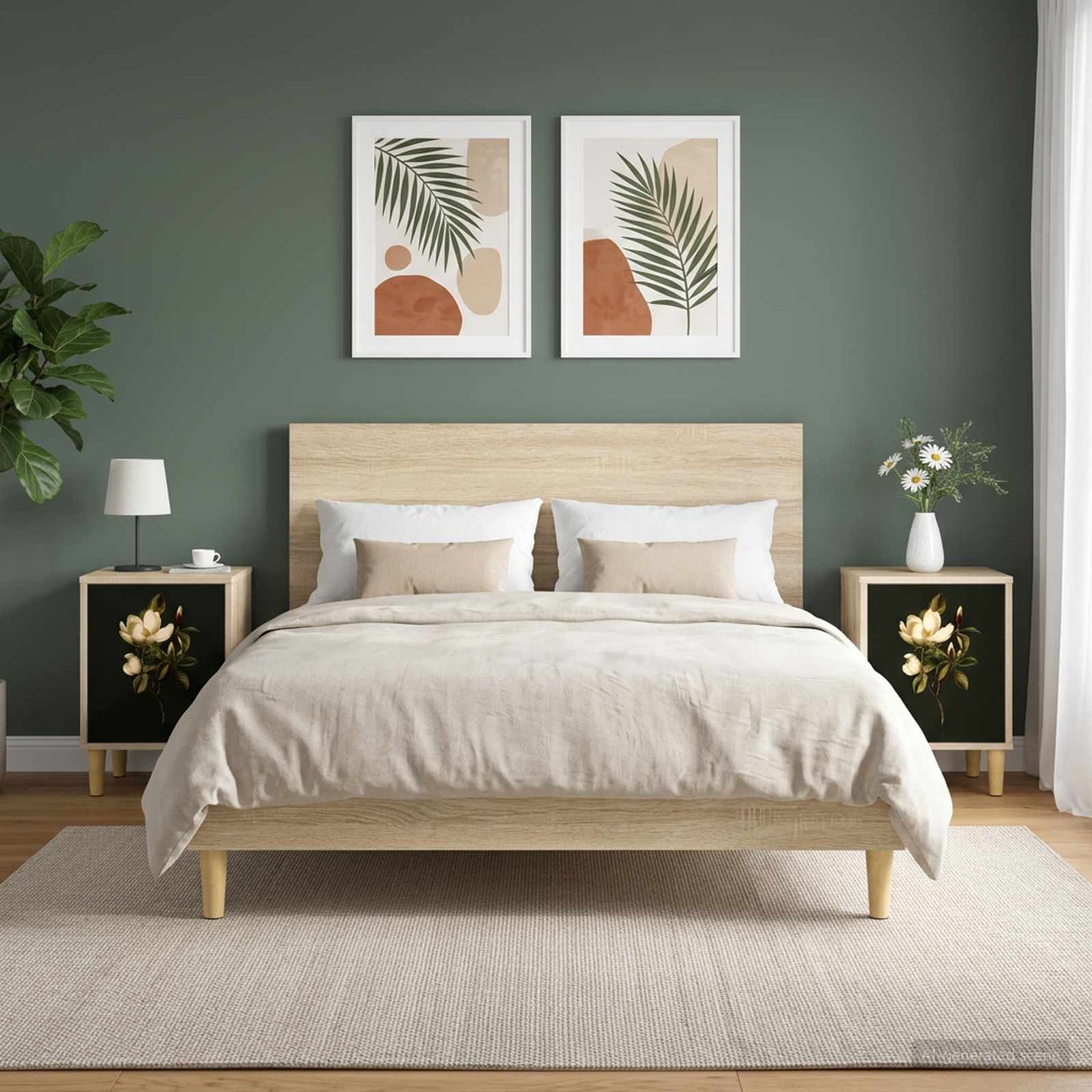 Éjjeliszekrény BREMEN 2 db Sonoma Tölgy 36 x 33 x 50 cm