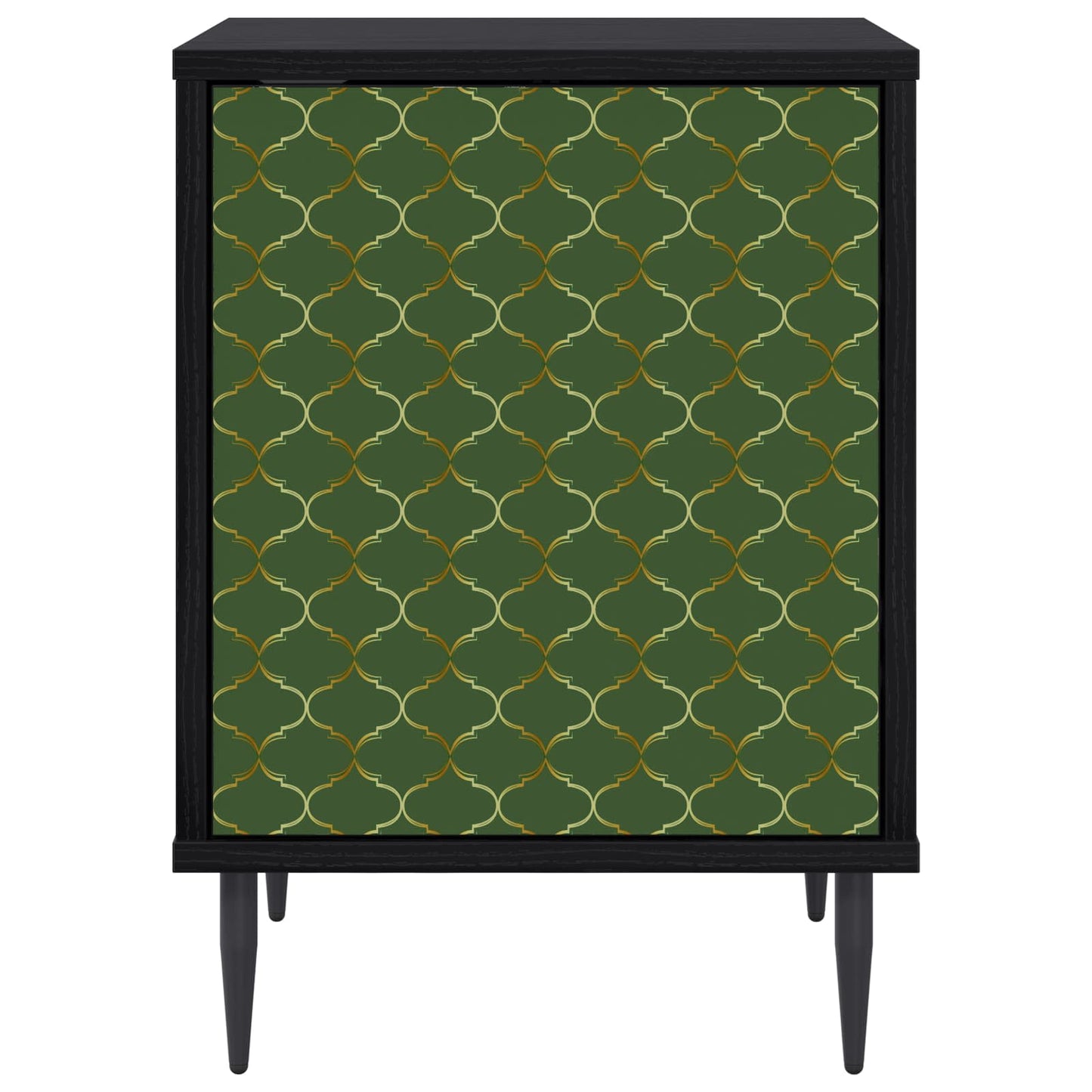 Éjjeliszekrény GELEEN 2 db Fekete Tölgy 36 x 33 x 51 cm