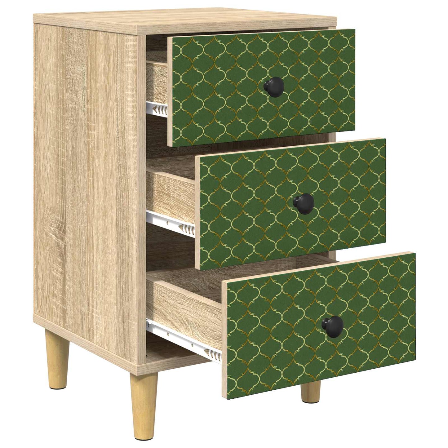 Éjjeliszekrény GELEEN 2 db Sonoma Tölgy 36 x 33 x 60 cm