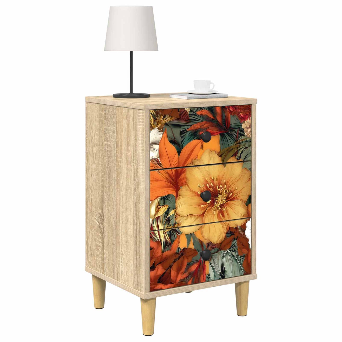 Éjjeliszekrény GENNEP 2 db Sonoma Tölgy 36 x 33 x 60 cm
