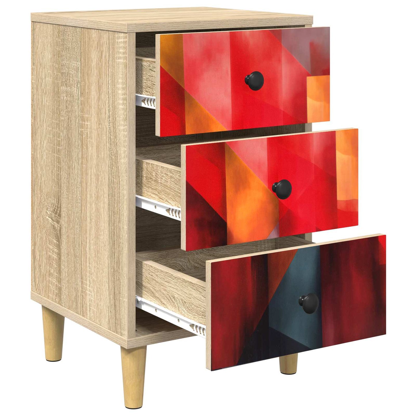 Éjjeliszekrény HEESCH 2 db Sonoma Tölgy 36 x 33 x 60 cm