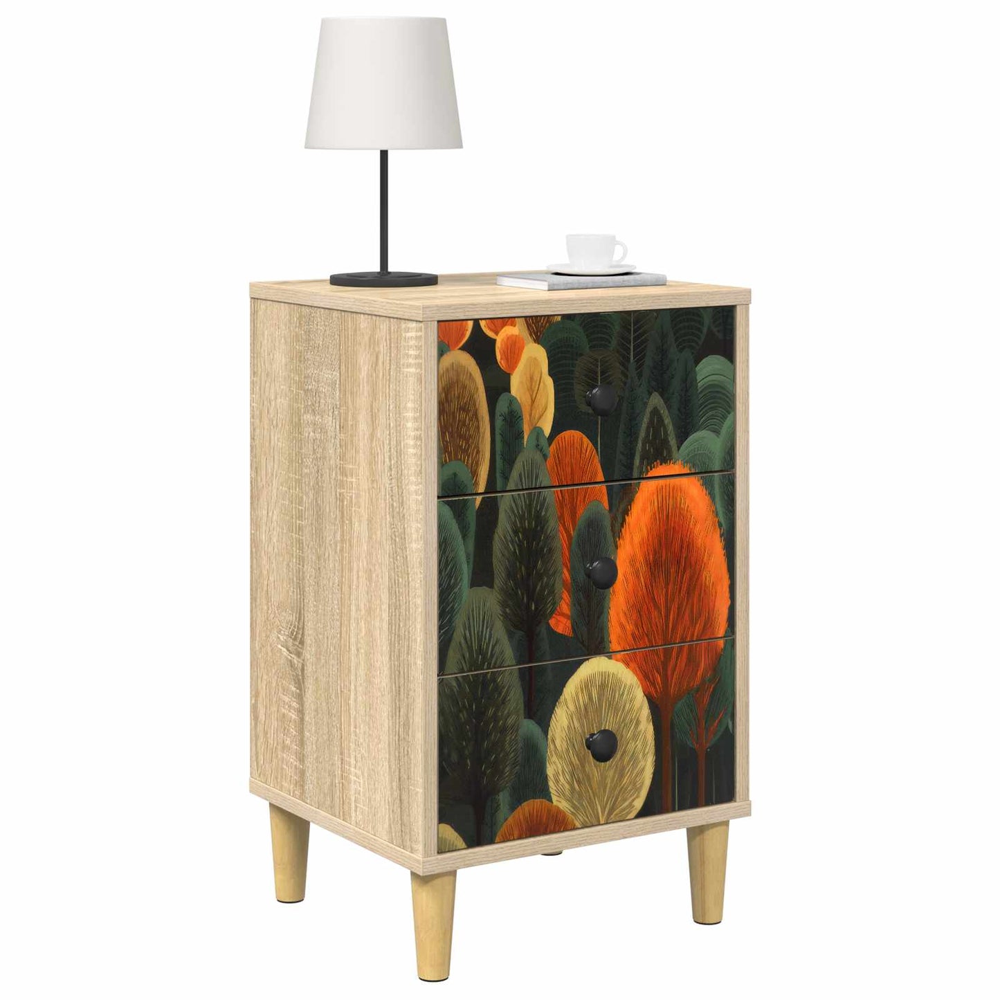 Éjjeliszekrény ZAANDAM 2 db Sonoma Tölgy 36 x 33 x 60 cm