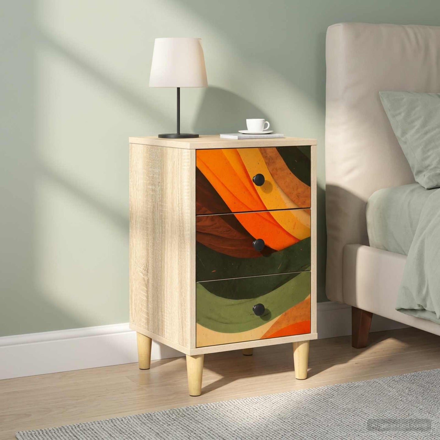 Éjjeliszekrény BONN 2 db Sonoma Tölgy 36 x 33 x 60 cm
