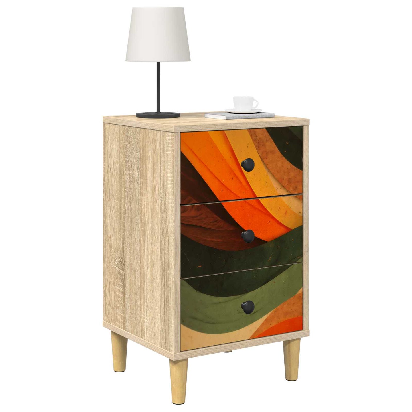 Éjjeliszekrény BONN 2 db Sonoma Tölgy 36 x 33 x 60 cm
