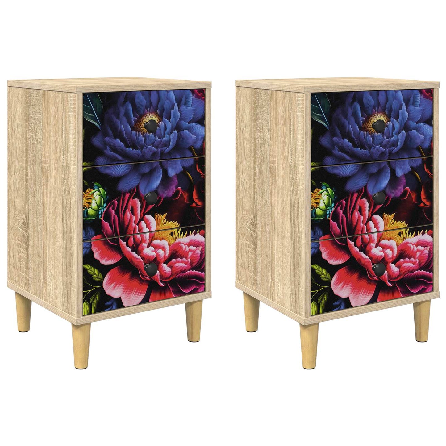 Éjjeliszekrény KIEL 2 db Sonoma Tölgy 36 x 33 x 60 cm