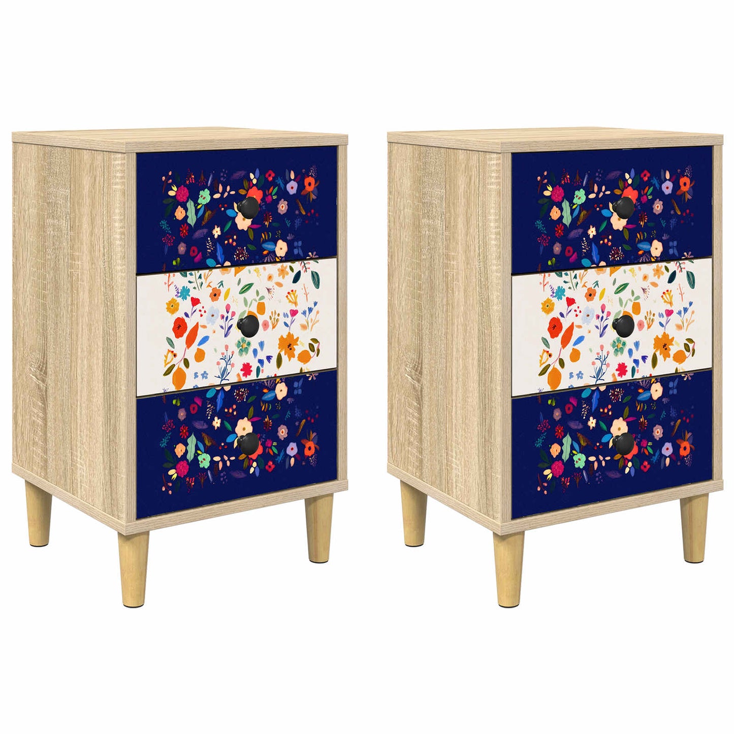 Éjjeliszekrény MAINZ 2 db Sonoma Tölgy 36 x 33 x 60 cm