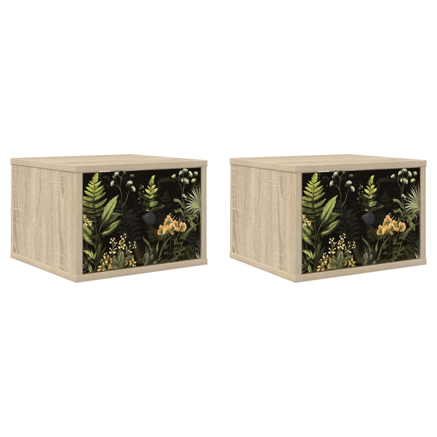Fali éjjeli szekrény RHENEN 2 db Sonoma Tölgy 36 x 33 x 25 cm