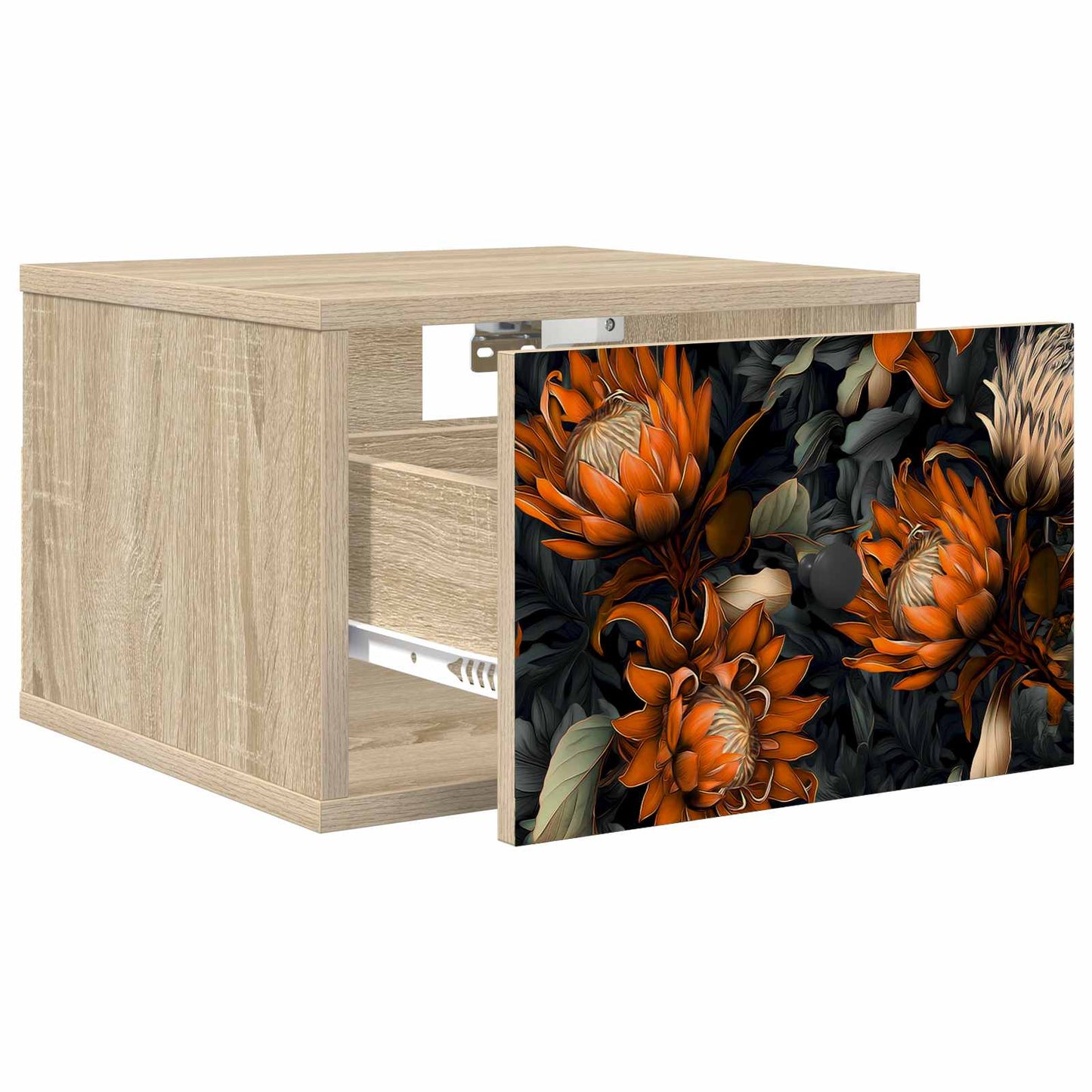 Fali éjjeli szekrény LOCHEM 2 db Sonoma Tölgy 36 x 33 x 25 cm