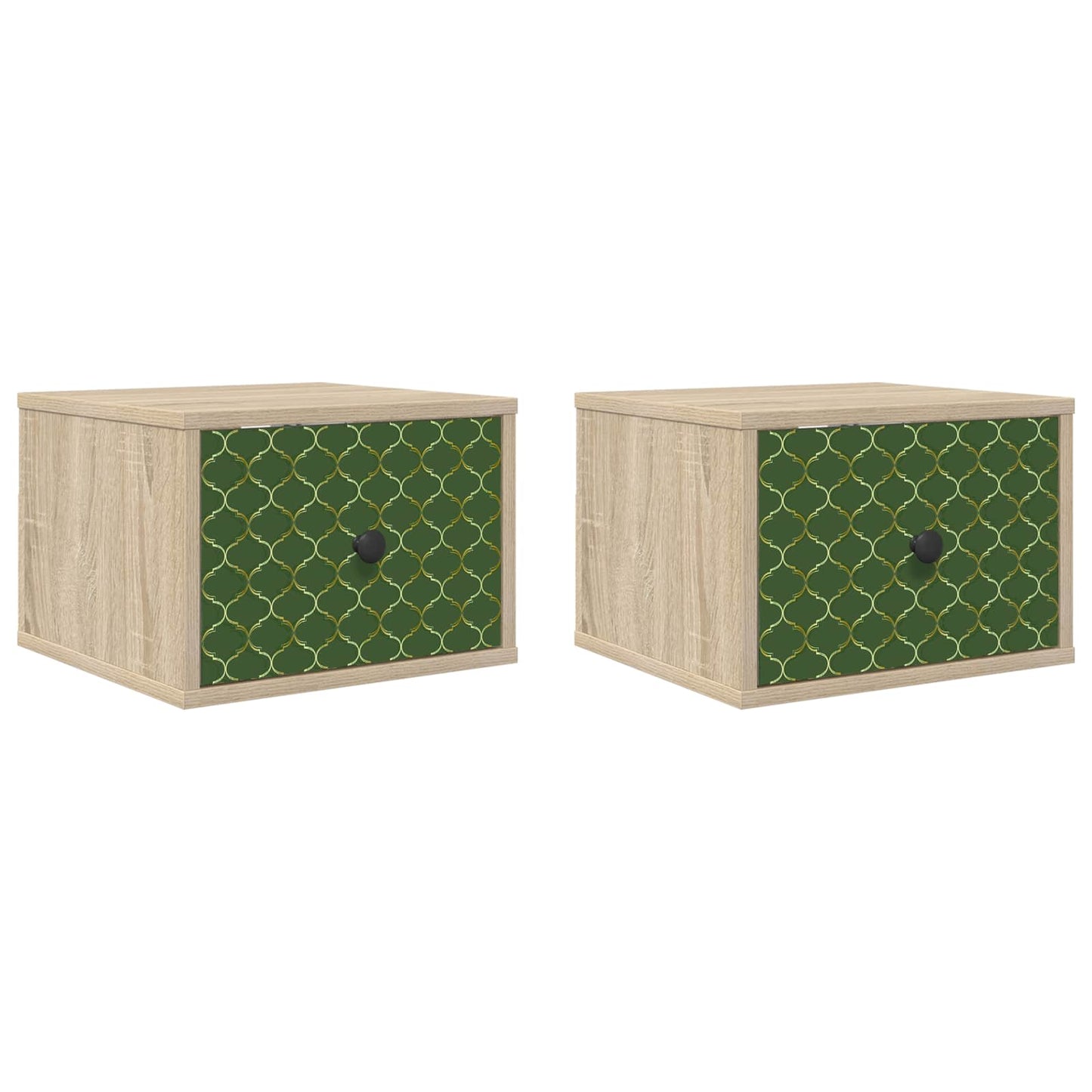 Fali éjjeli szekrény GELEEN 2 db Sonoma Tölgy 36 x 33 x 25 cm