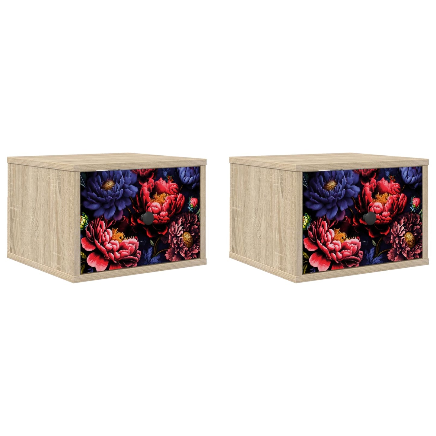 Fali éjjeli szekrény KIEL 2 db Sonoma Tölgy 36 x 33 x 25 cm