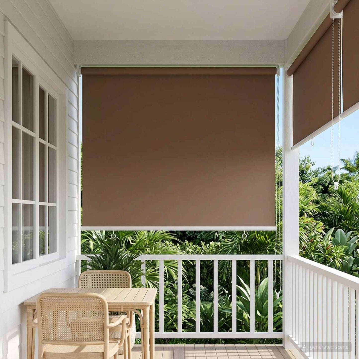 Kültéri roló árnyékoló UV védelem Tópszínű 85 x 230 cm (Sz x M)