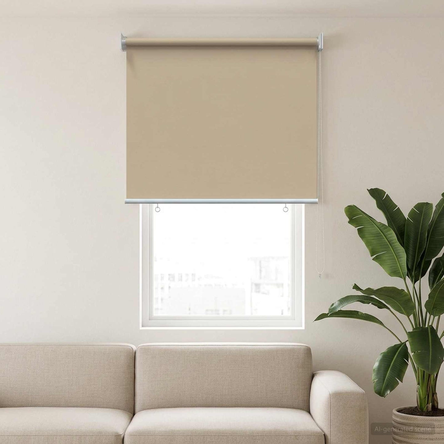 Kültéri roló árnyékoló UV védelem Bézs 105 x 140 cm (Sz x Mh)