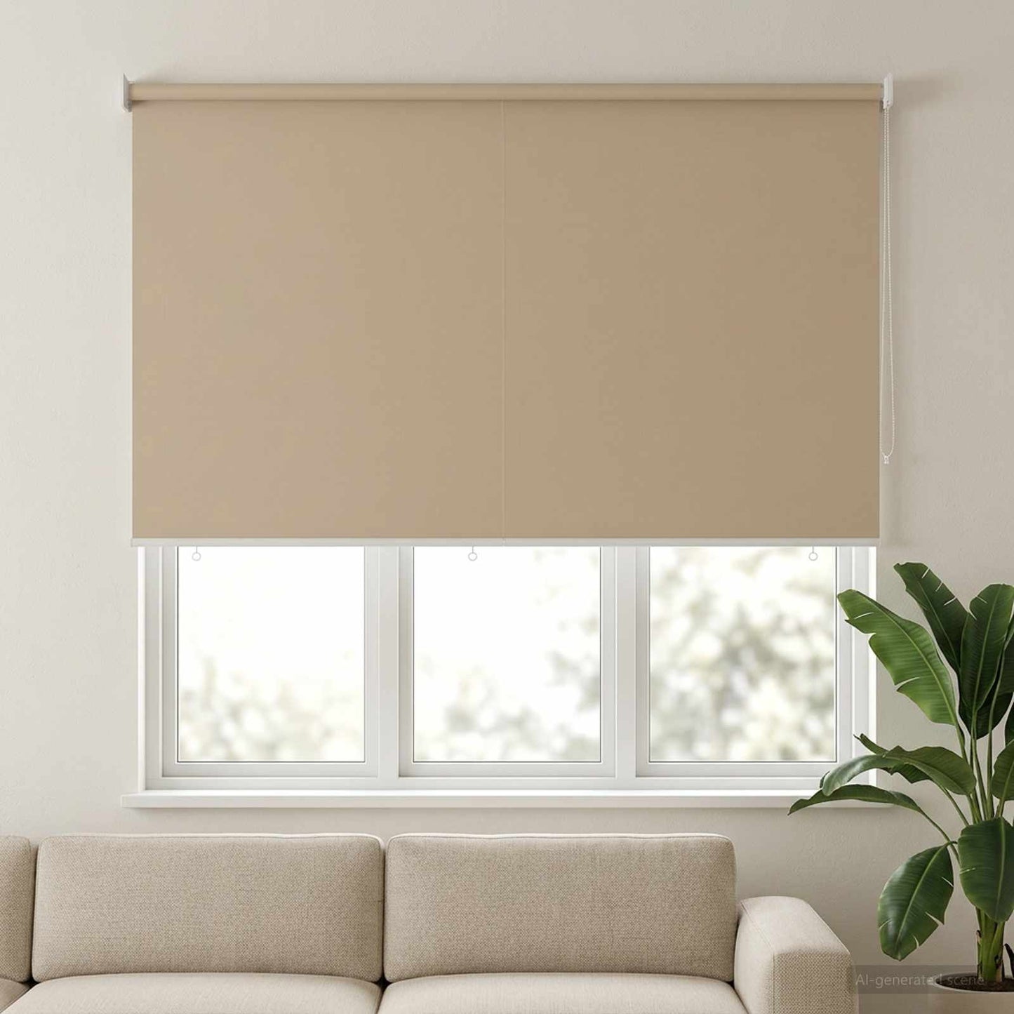 Kültéri roló árnyékoló UV védelem Bézs 165 x 140 cm (Sz x M)