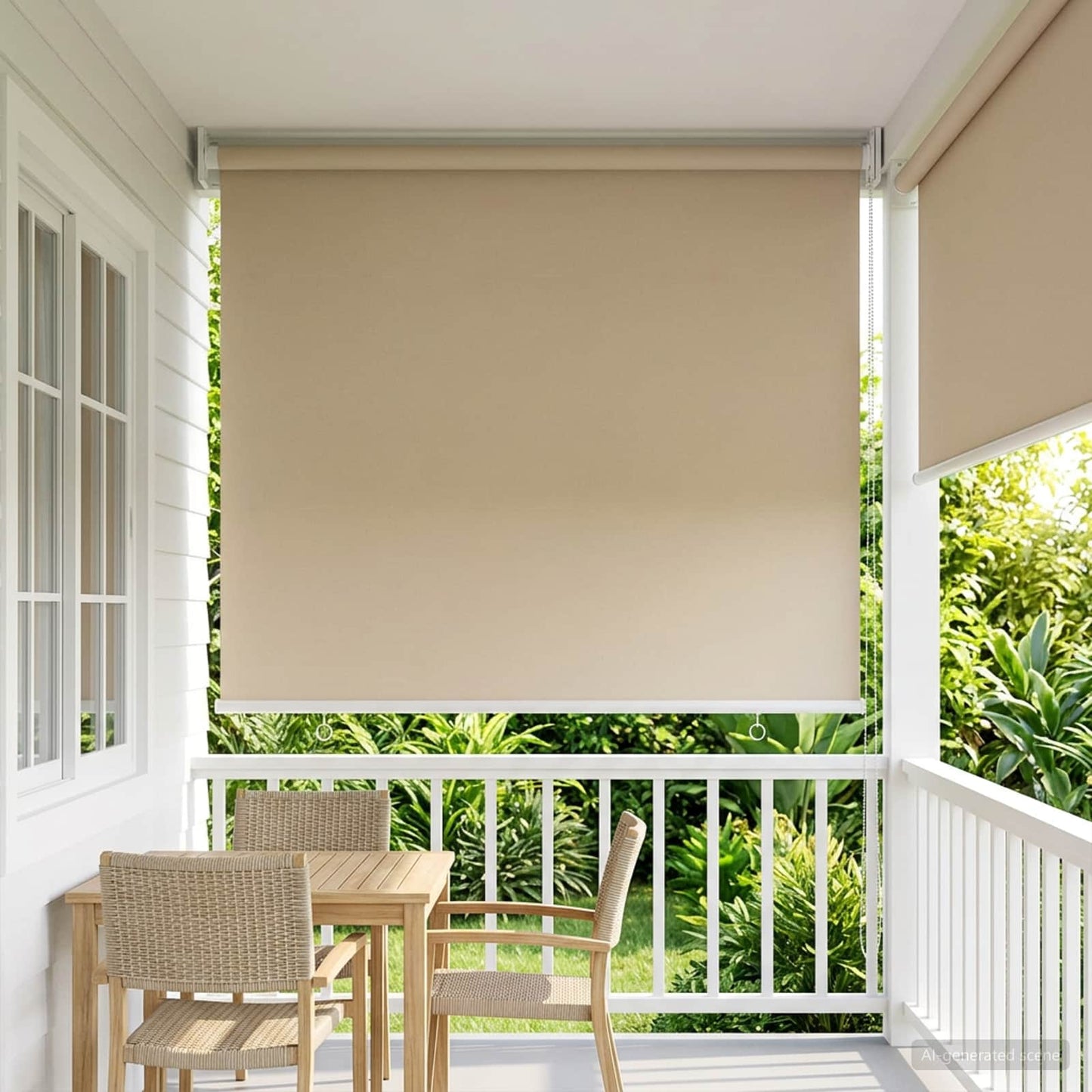 Kültéri roló árnyékoló UV védelem Bézs 60 x 230 cm