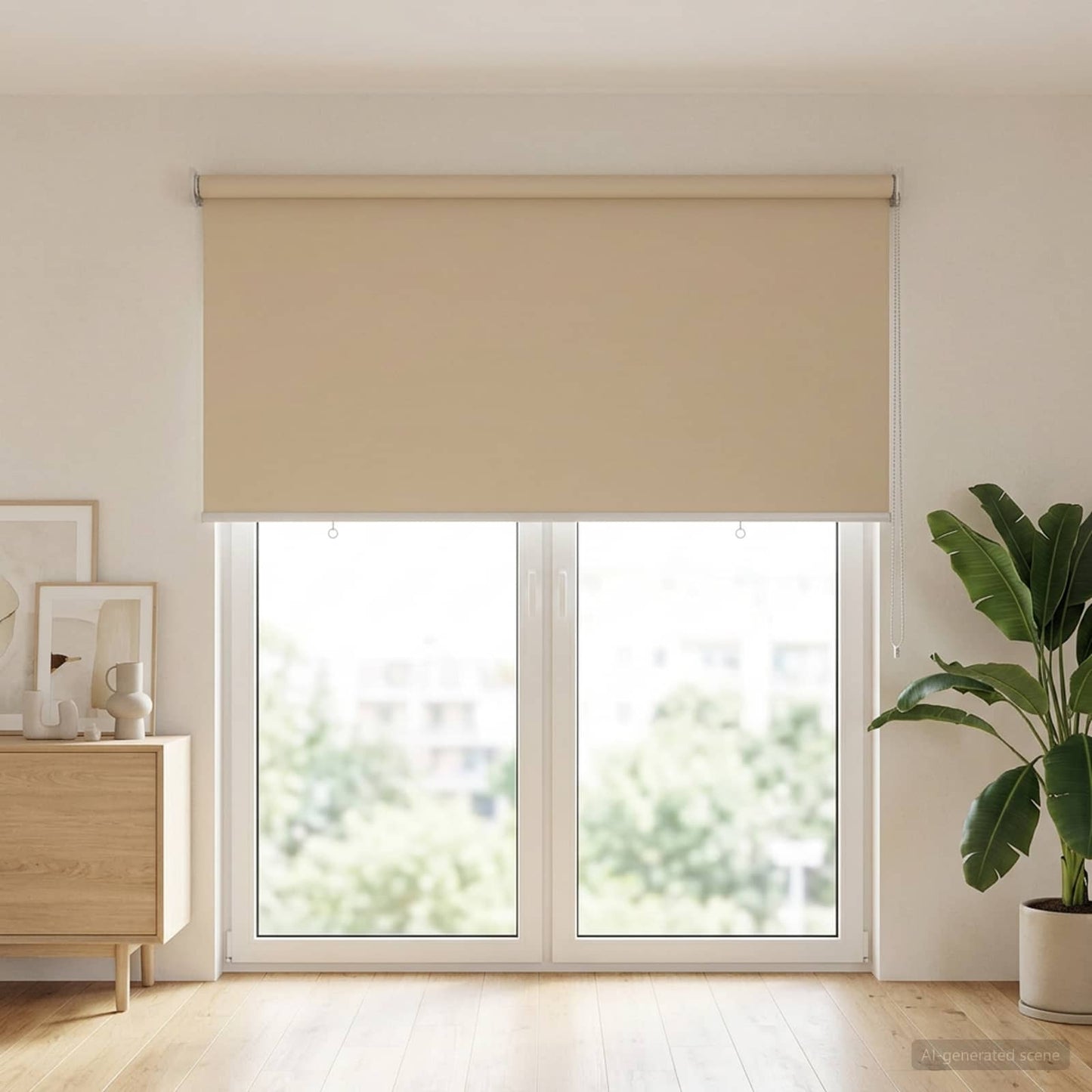 Kültéri roló árnyékoló UV védelem Bézs 145 x 230 cm (Sz x M)