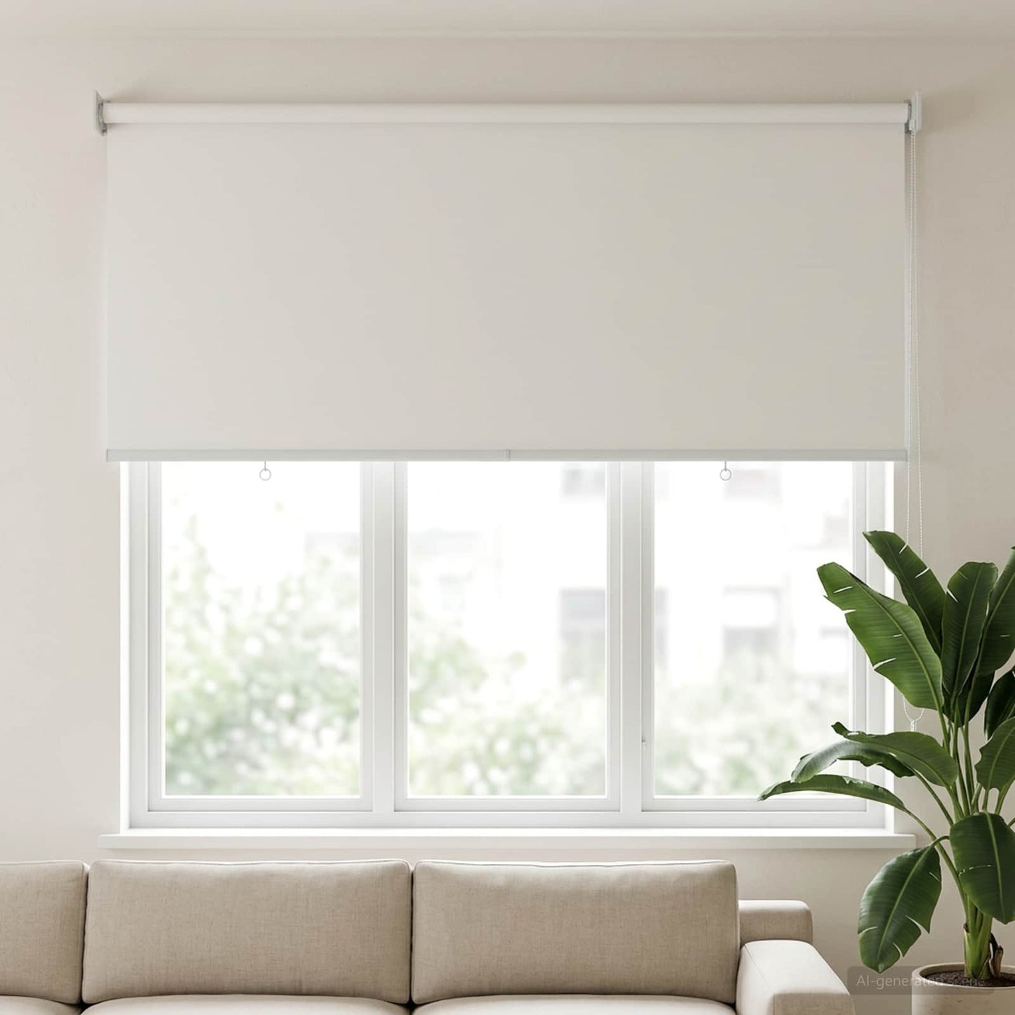 Kültéri roló árnyékoló UV védelem Fehér 145 x 140 cm (Sz x M)