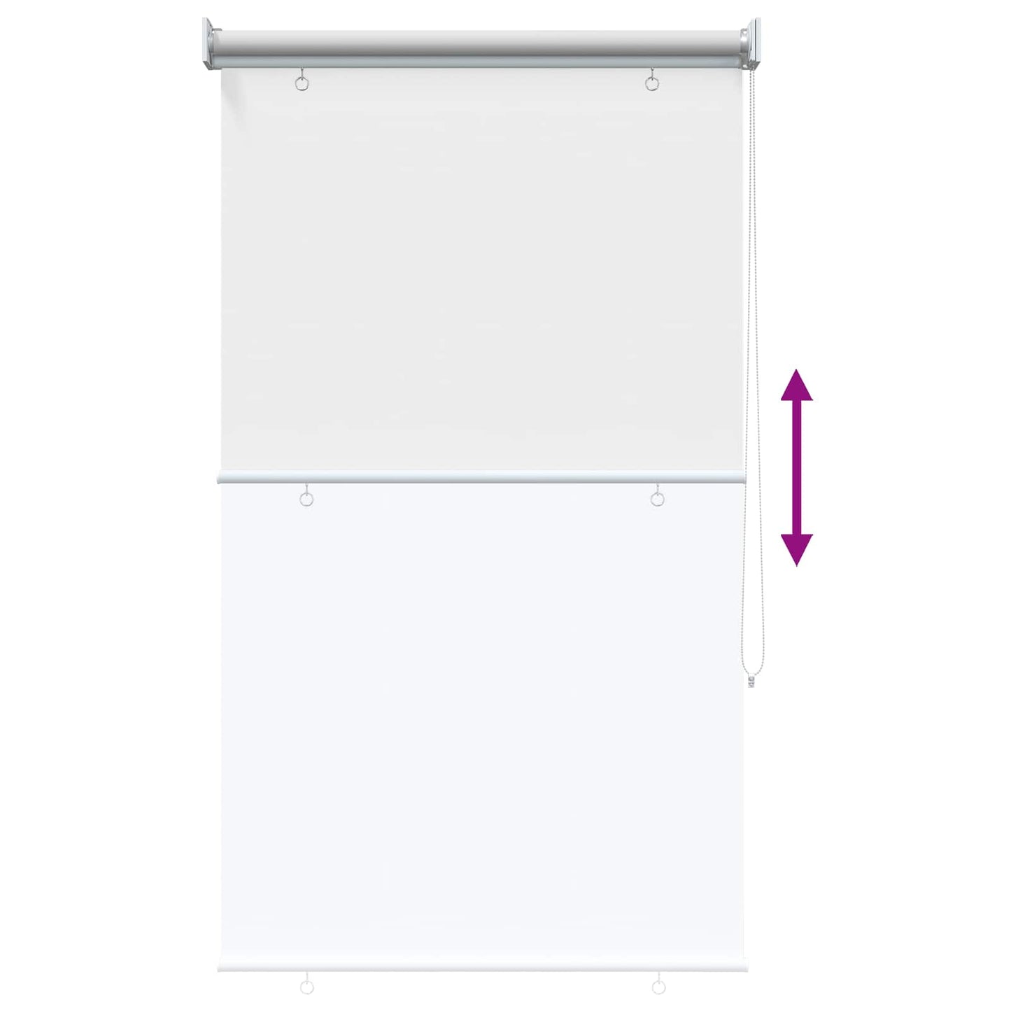 Kültéri roló árnyékoló UV védelem Fehér 85 x 230 cm (Sz x M)