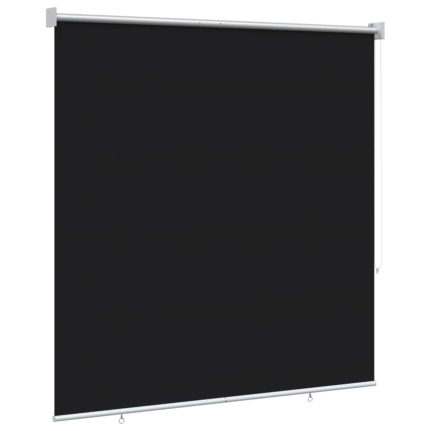 Kültéri roló árnyékoló UV védelem Fekete 145 x 140 cm (Sz x M)