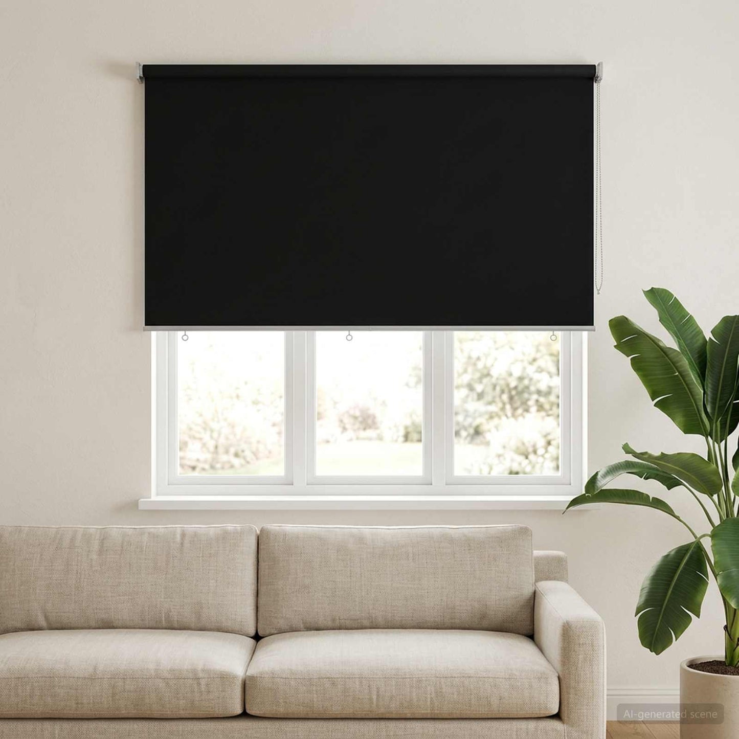 Kültéri roló árnyékoló UV védelem Fekete 165 x 140 cm (Sz x M)