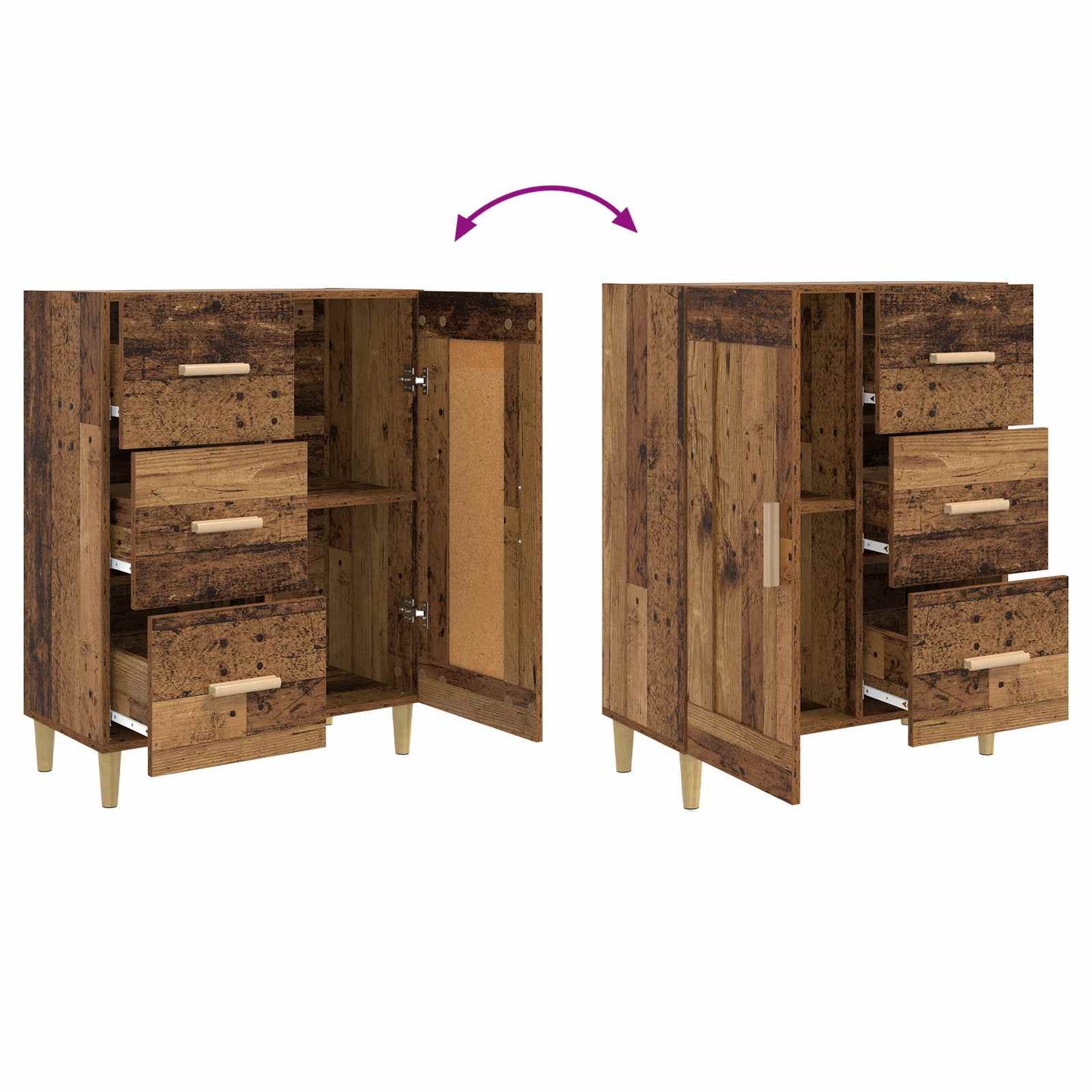 Széf Antik Fa 69,5 x 34 x 90 cm Szerelt Fa