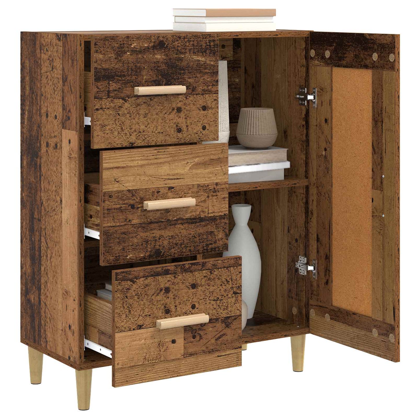 Széf Antik Fa 69,5 x 34 x 90 cm Szerelt Fa