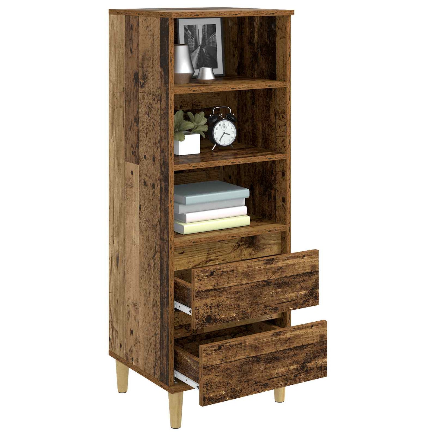 Magasfiú Antik Fa 40 x 36 x 110 cm Szerelt Fa