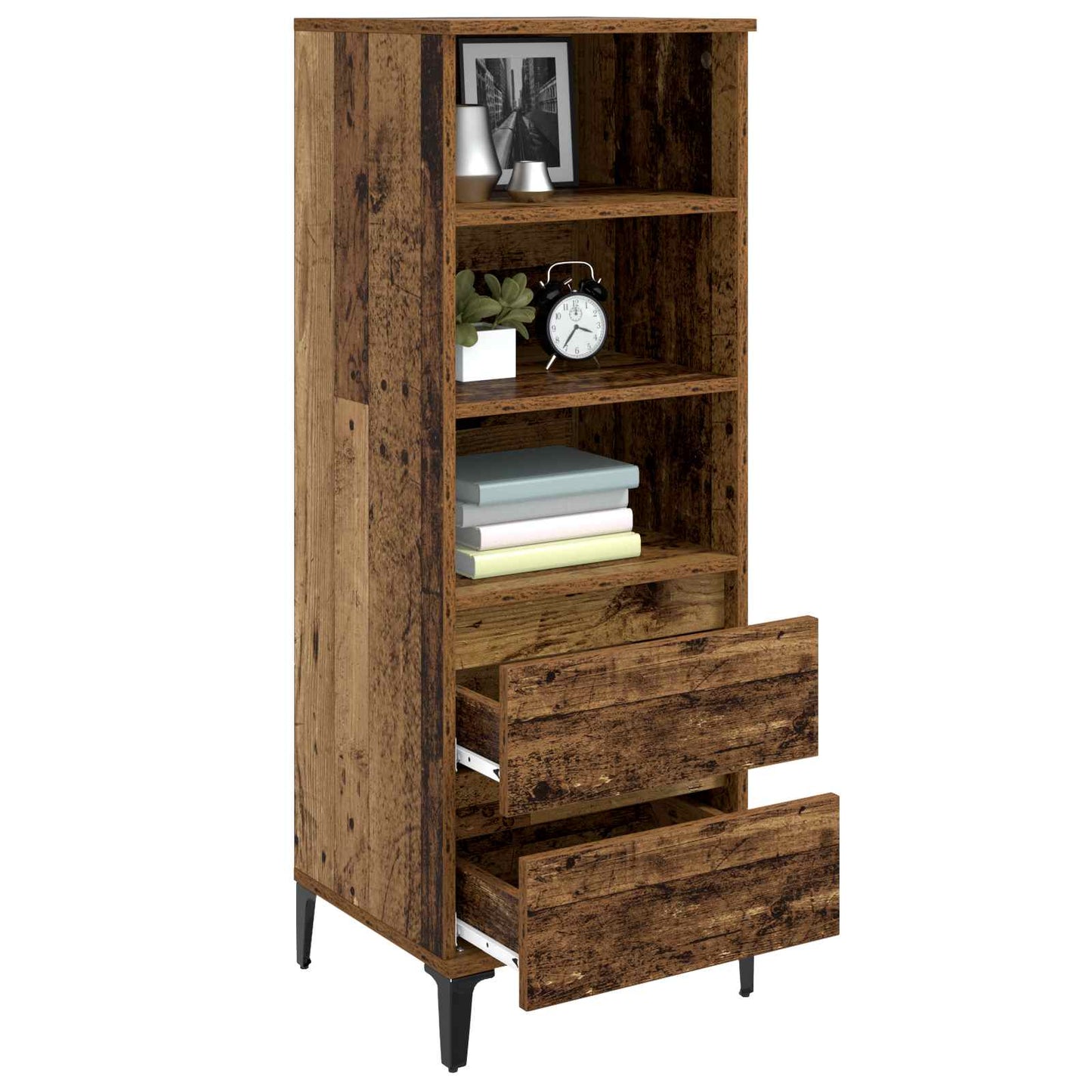 Magasfiú Antik Fa 40 x 36 x 110 cm Szerelt Fa