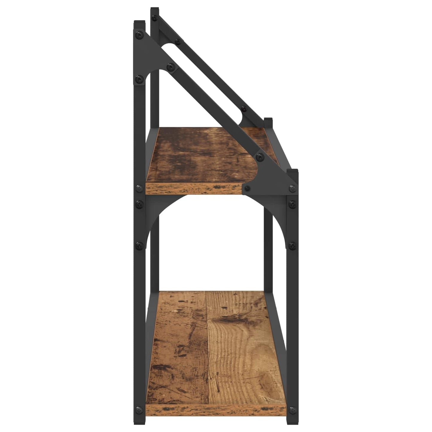 Falpolc Falra szerelhető Antik fa 80 x 21 x 51 cm fém PB