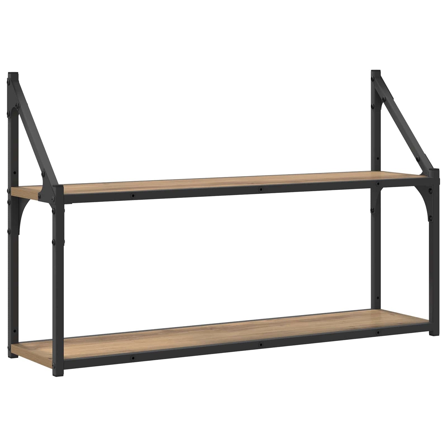 Falpolc Falra szerelhető Kézműves tölgy 80 x 21 x 51 cm fém PB