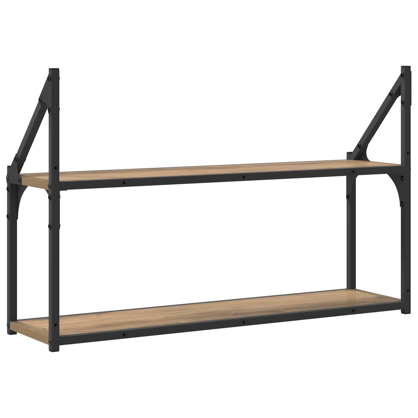 Falpolc Falra szerelhető Kézműves tölgy 80 x 21 x 51 cm fém PB