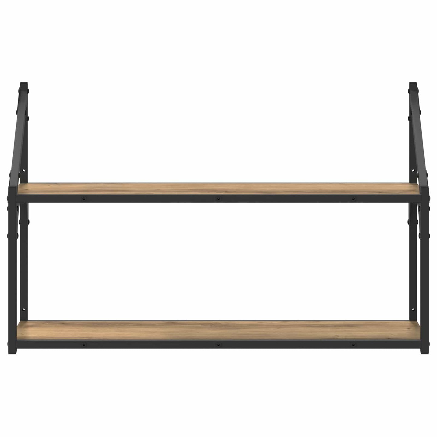 Falpolc Falra szerelhető Kézműves tölgy 80 x 21 x 51 cm fém PB