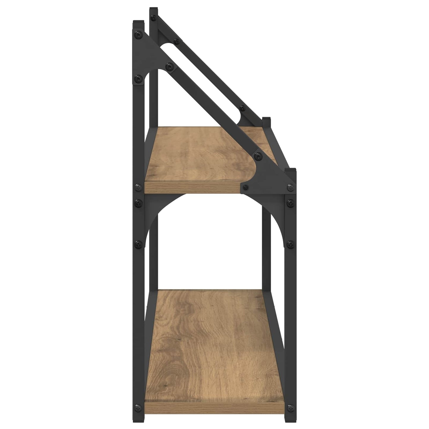 Falpolc Falra szerelhető Kézműves tölgy 80 x 21 x 51 cm fém PB