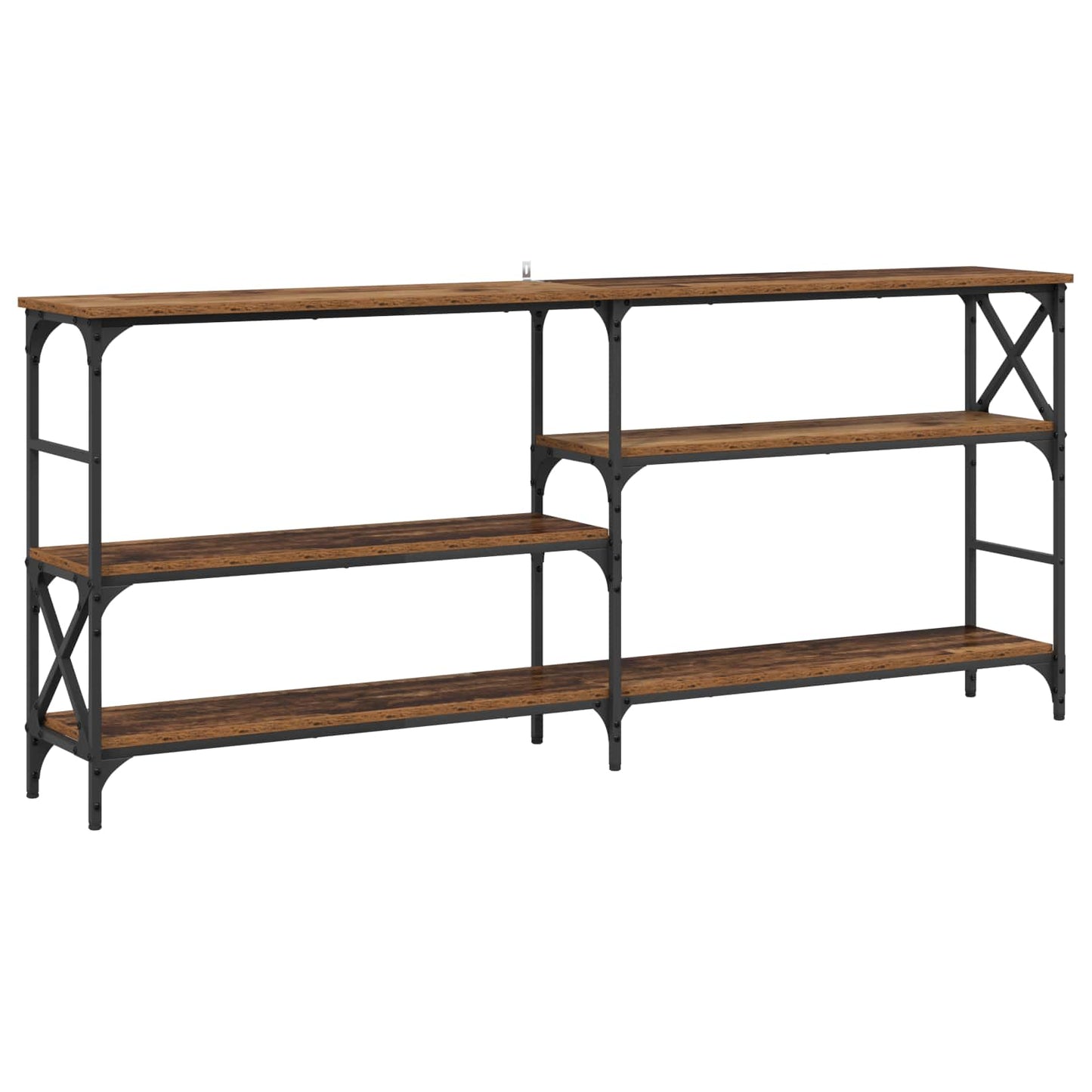 Konzolasztal Antik Fa 180 x 29 x 76,5 cm fém PB